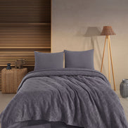 Fiesta Pike Set Çift Kişilik Natural Jakarlı Sahra Pamuklu 220x240 Cm