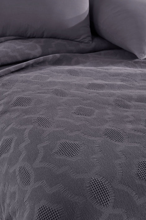 Fiesta Pike Set Çift Kişilik Natural Jakarlı Sahra Pamuklu 220x240 Cm