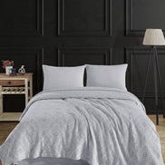 Fiesta Pike Set Çift Kişilik Natural Jakarlı Sahra Pamuklu 220x240 Cm
