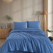Fiesta Pike Set Çift Kişilik Natural Jakarlı Sahra Pamuklu 220x240 Cm