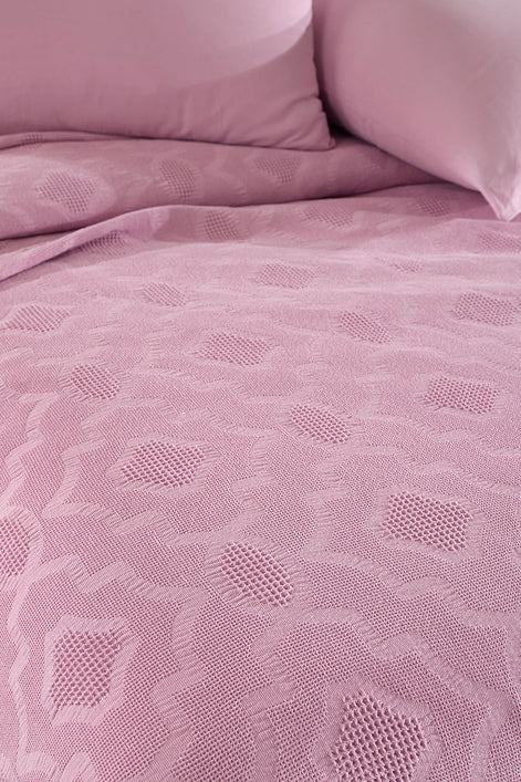 Fiesta Pike Set Çift Kişilik Natural Jakarlı Sahra Pamuklu 220x240 Cm