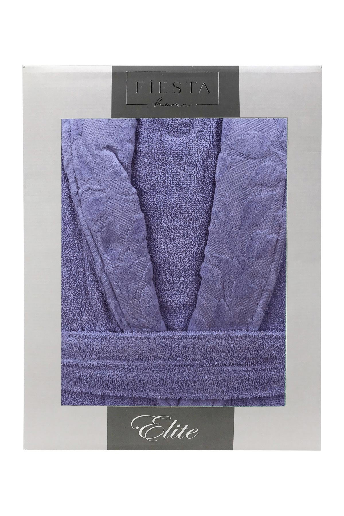Fiesta Unisex Bornoz Elite Kısmı Kadife Jakarlı Pamuklu