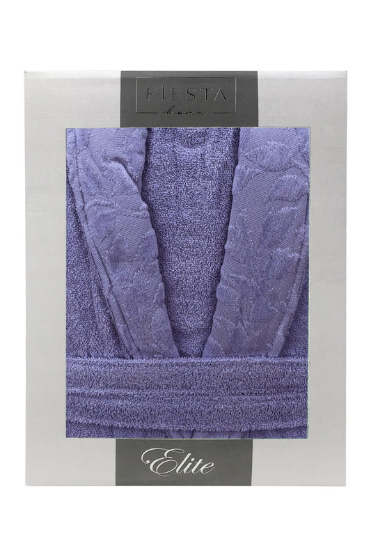 Fiesta Unisex Bornoz Elite Kısmı Kadife Jakarlı Pamuklu