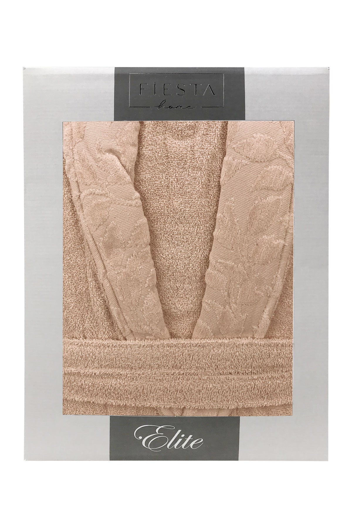 Fiesta Unisex Bornoz Elite Kısmı Kadife Jakarlı Pamuklu