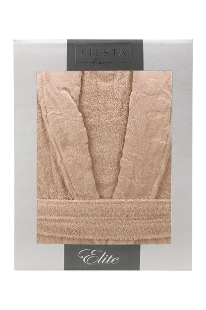 Fiesta Unisex Bornoz Elite Kısmı Kadife Jakarlı Pamuklu