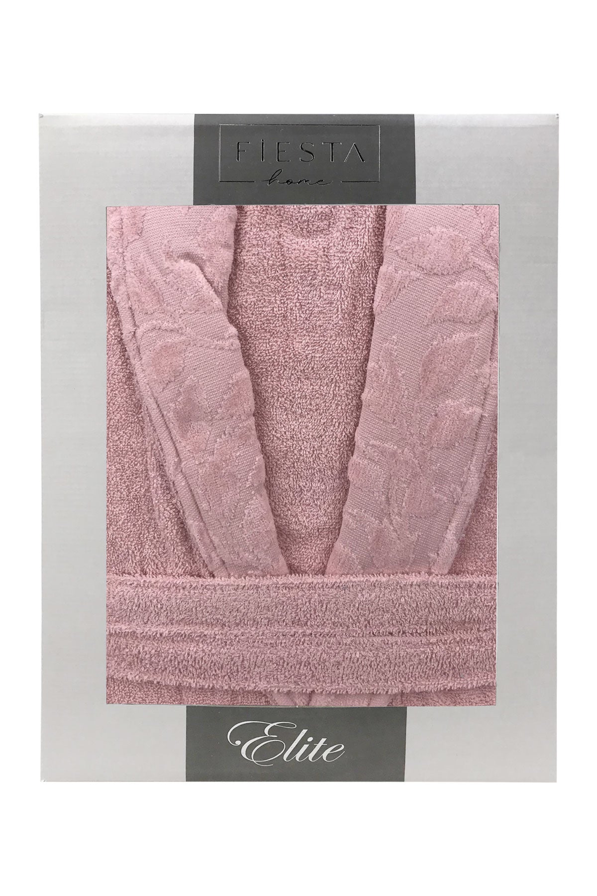 Fiesta Unisex Bornoz Elite Kısmı Kadife Jakarlı Pamuklu