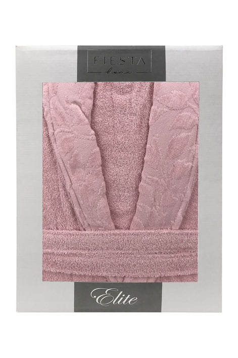 Fiesta Unisex Bornoz Elite Kısmı Kadife Jakarlı Pamuklu