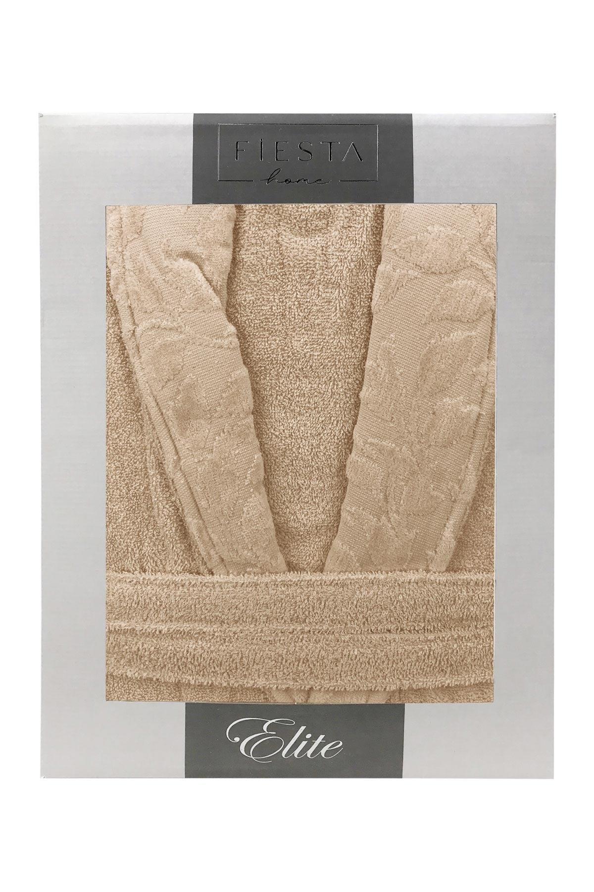 Fiesta Unisex Bornoz Elite Kısmı Kadife Jakarlı Pamuklu