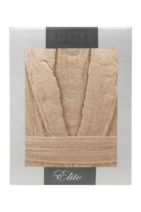 Fiesta Unisex Bornoz Elite Kısmı Kadife Jakarlı Pamuklu
