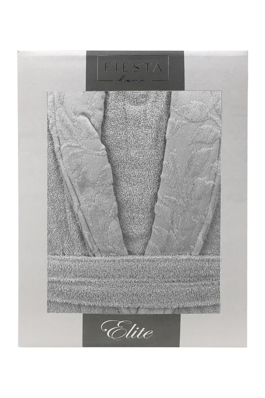 Fiesta Unisex Bornoz Elite Kısmı Kadife Jakarlı Pamuklu