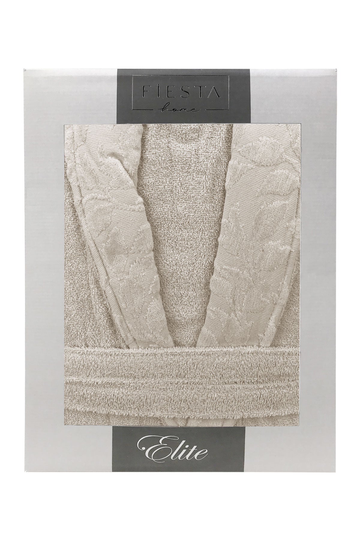 Fiesta Unisex Bornoz Elite Kısmı Kadife Jakarlı Pamuklu