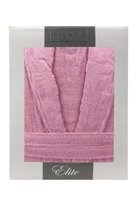 Fiesta Unisex Bornoz Elite Kısmı Kadife Jakarlı Pamuklu