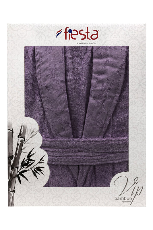 Fiesta Unisex Bornoz VIP Jakarlı Bambu
