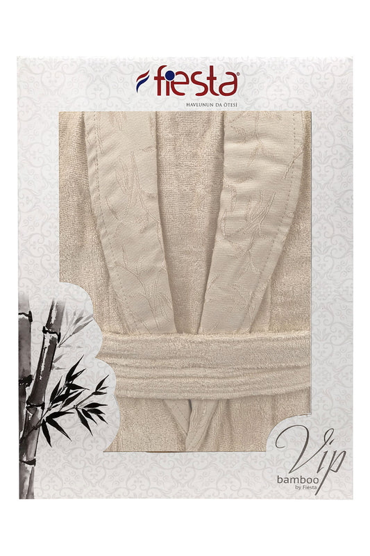 Fiesta Unisex Bornoz VIP Jakarlı Bambu