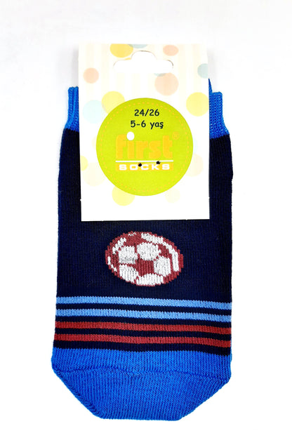 First Erkek Çocuk Patik Çorap Futbol Topu