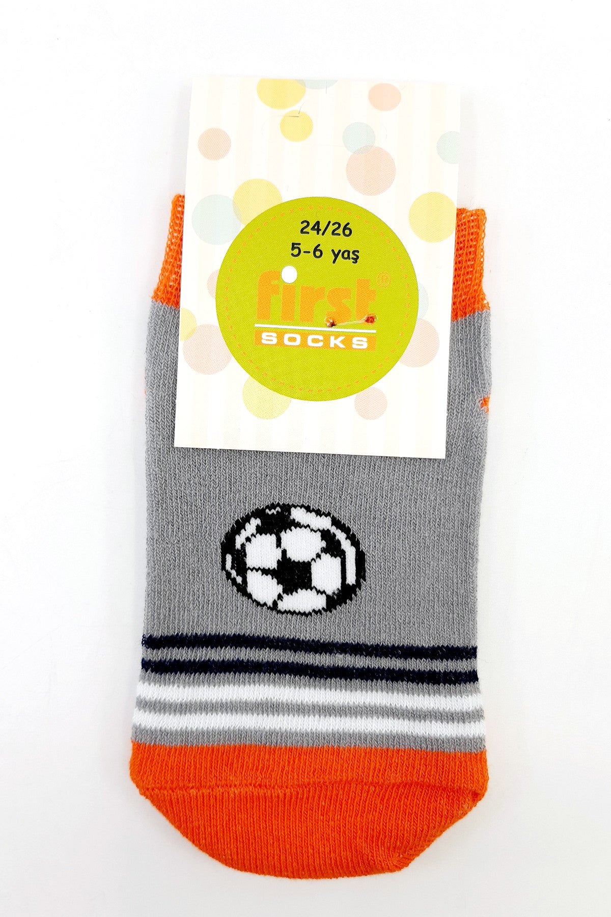 First Erkek Çocuk Patik Çorap Futbol Topu