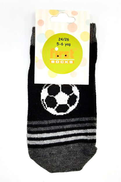 First Erkek Çocuk Patik Çorap Futbol Topu