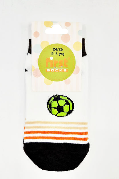 First Erkek Çocuk Patik Çorap Futbol Topu
