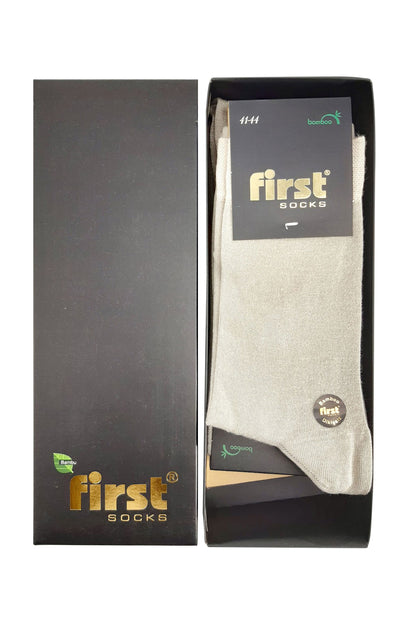 First Erkek Soket Çorap Bambu Dikişsiz Desen:01