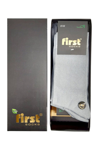 First Erkek Soket Çorap Bambu Dikişsiz Desen:01