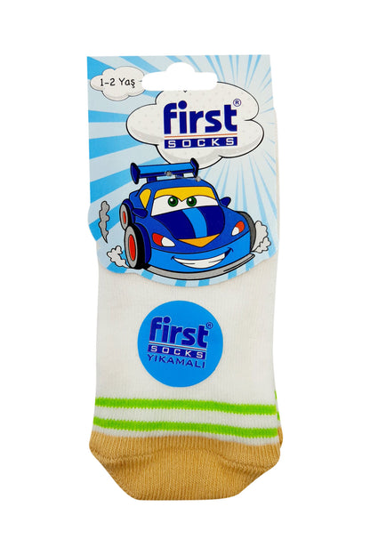 First Kız Bebek Soket Çorap Penye Desen:11
