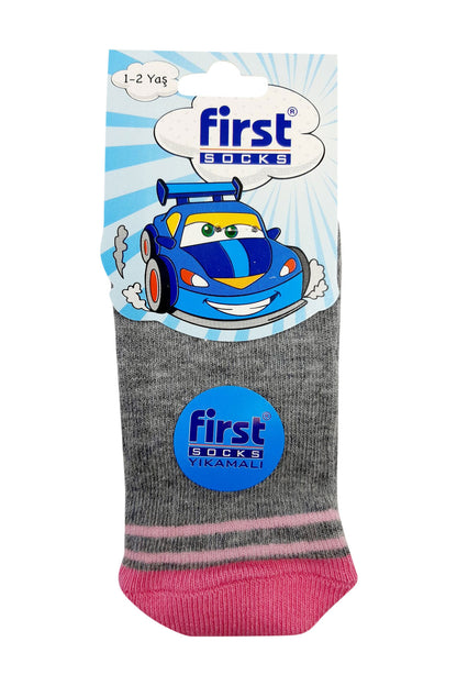 First Kız Bebek Soket Çorap Penye Desen:11