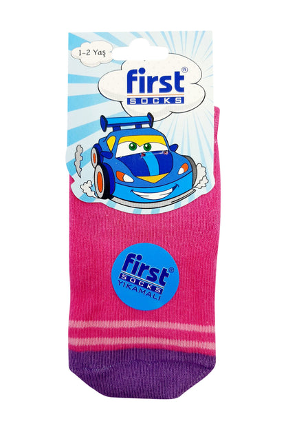 First Kız Bebek Soket Çorap Penye Desen:11