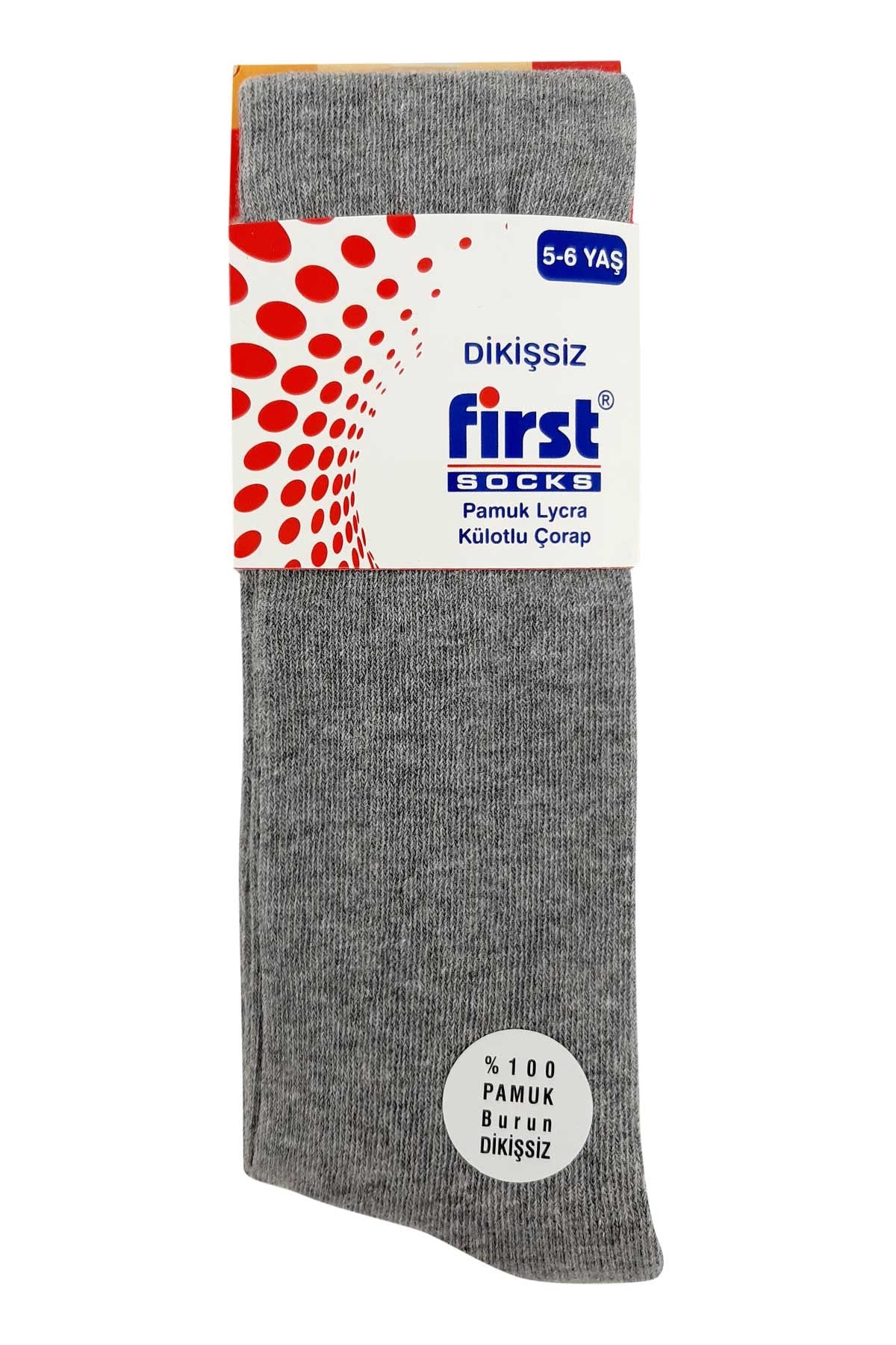 First Kız Çocuk Külotlu Çorap Düz