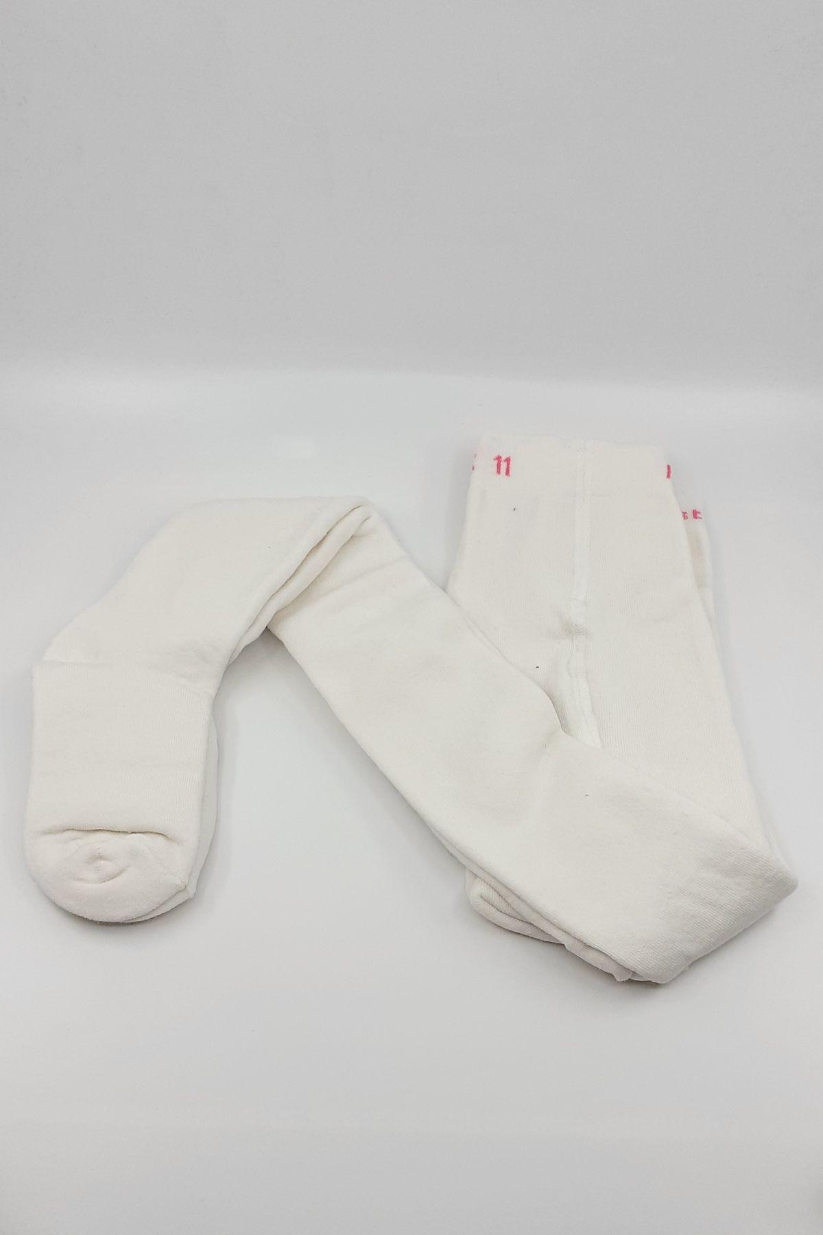First Unisex Çocuk Külotlu Çorap Havlu Düz