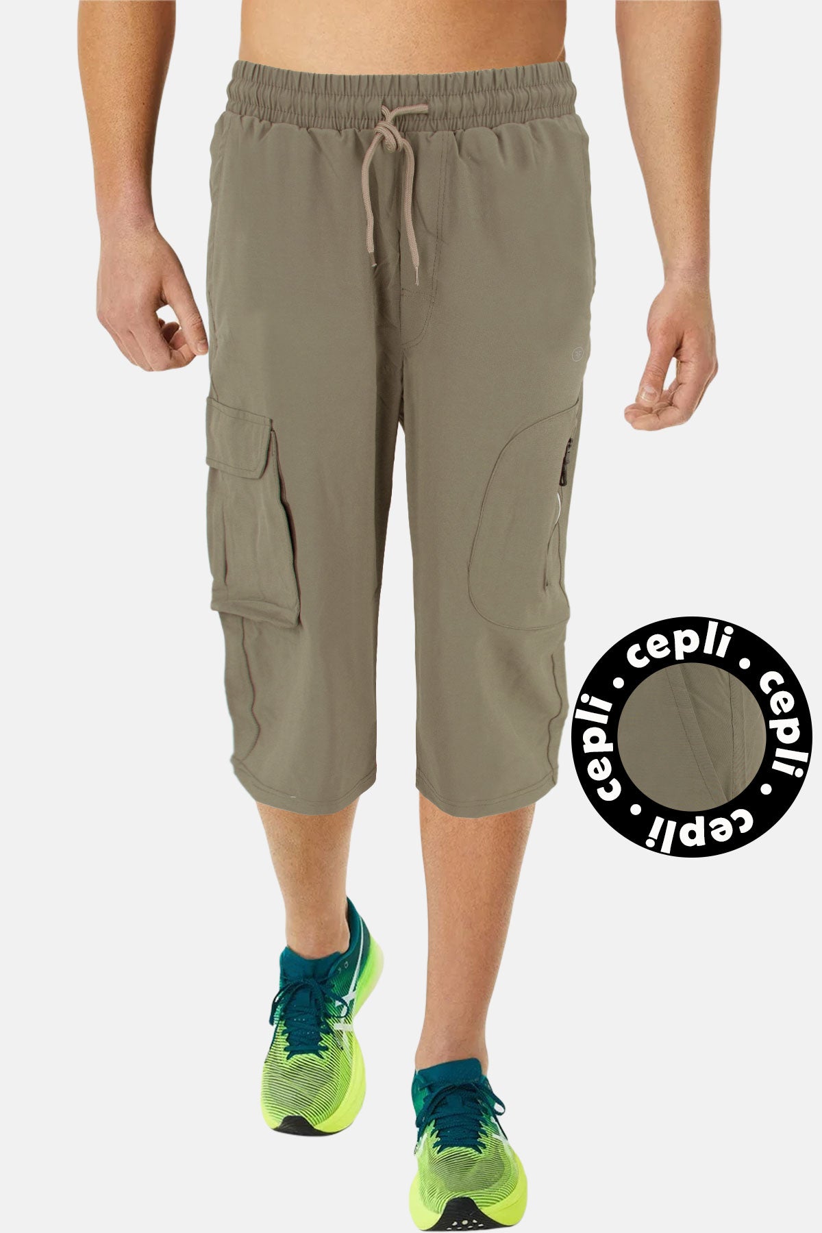 FM Tekstil Erkek Tek Alt Kapri Cep Detaylı Poly Stretch