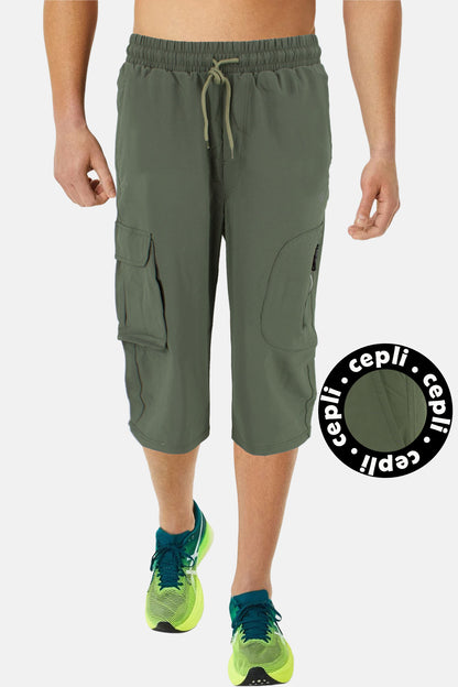FM Tekstil Erkek Tek Alt Kapri Cep Detaylı Poly Stretch