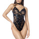 For Dreams Fantazi Babydoll Önden Bağlamalı İpli Deri Detaylı