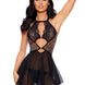 For Dreams Fantazi Gecelik Mini Leaopar Detaylı
