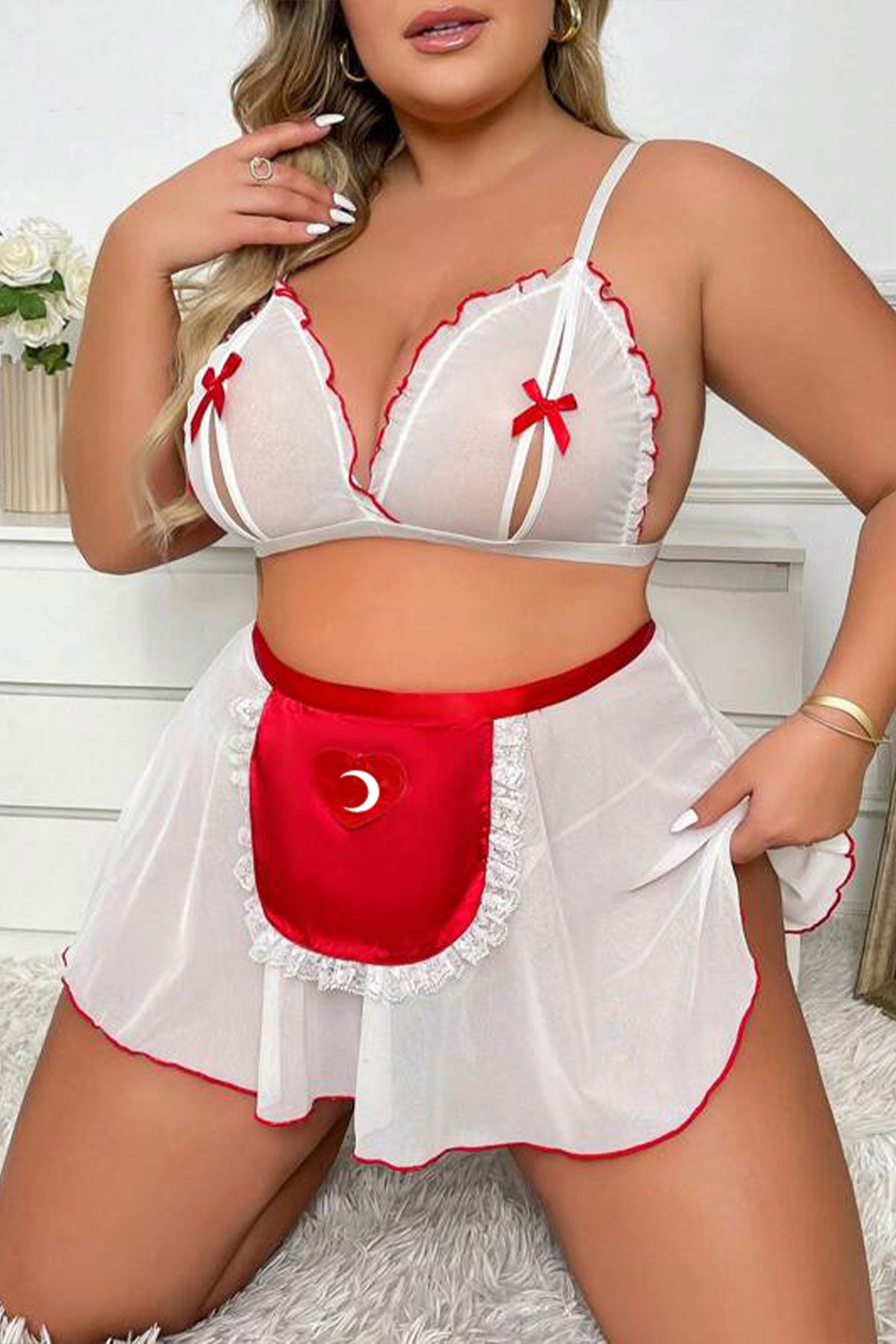 For Dreams Fantazi Hemşire Kostüm Büyük Beden