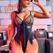 For Dreams Kadın Fantezi Body Deri Detaylı