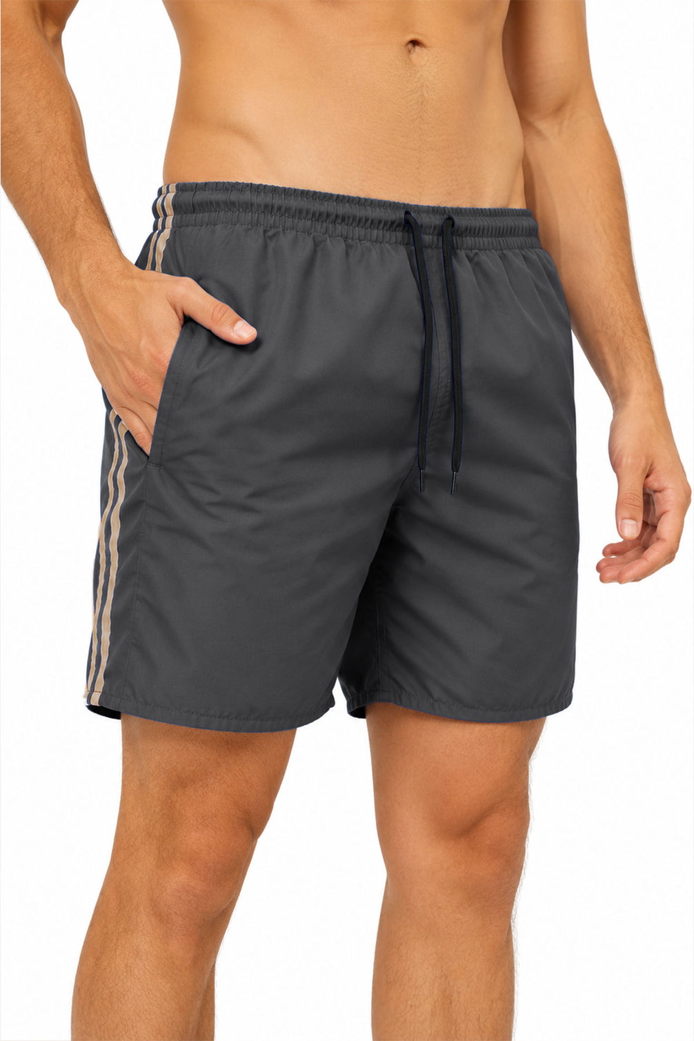 Forum Erkek Deniz Şortu Micro Yan Çizgili