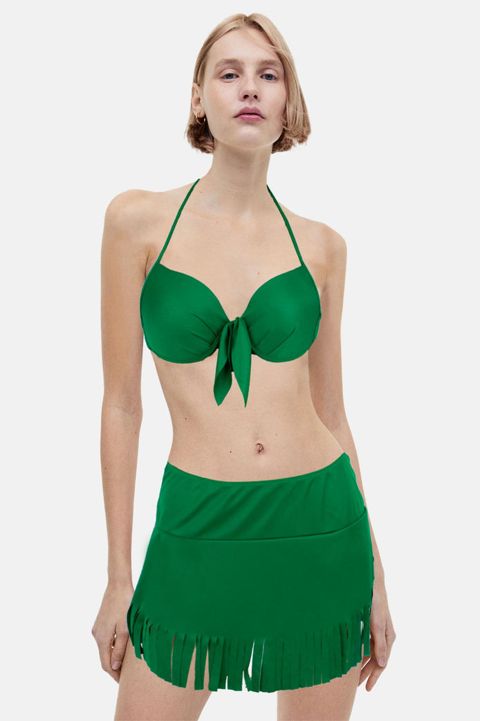 Forum Kadın Bikini Takımı Etekli Eteği Püsküllü