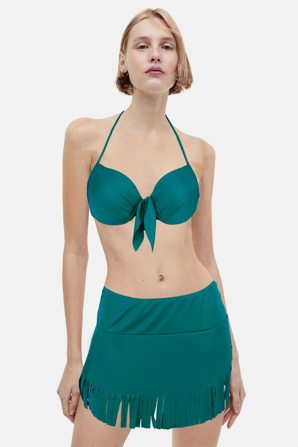 Forum Kadın Bikini Takımı Etekli Eteği Püsküllü