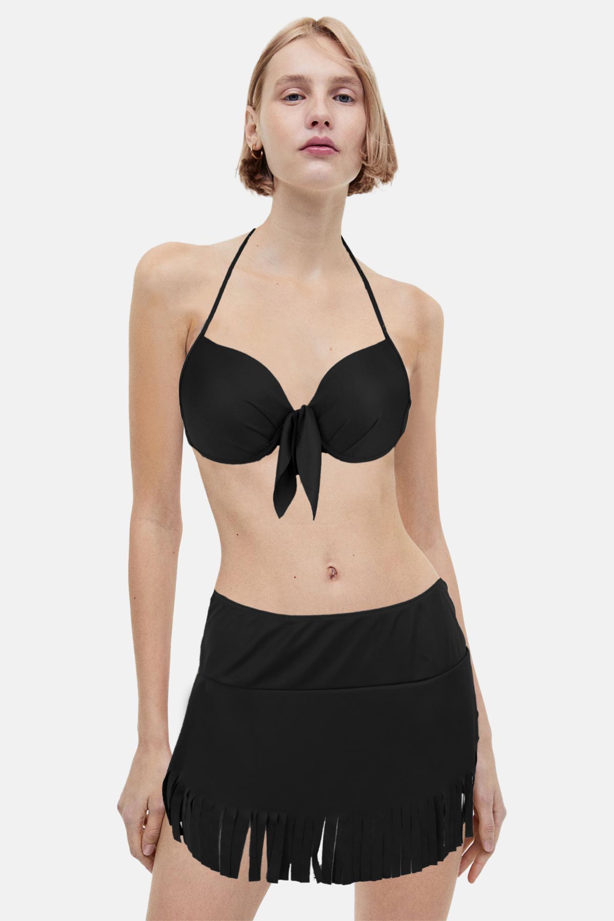 Forum Kadın Bikini Takımı Etekli Eteği Püsküllü