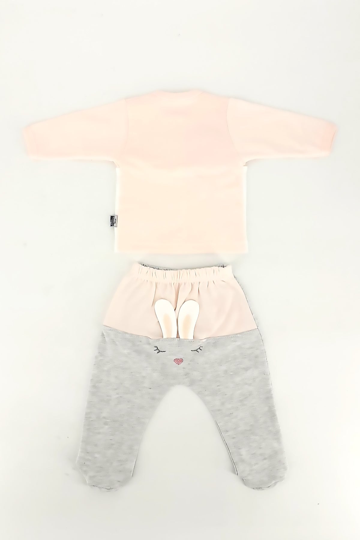Gaye Unisex Bebek 10 lu Zıbın Seti Tavşan Nakışlı