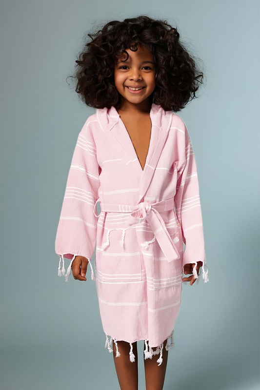 Gözde Unisex Çocuk Sultan Peştemal Bornoz