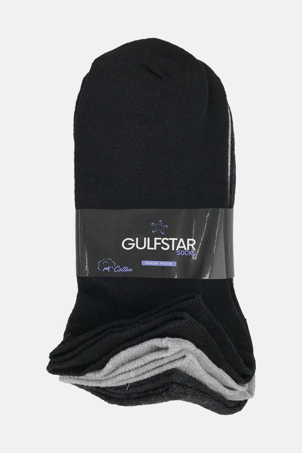 Gulfstar Erkek Patik Çorap 3'Lü Pamuklu