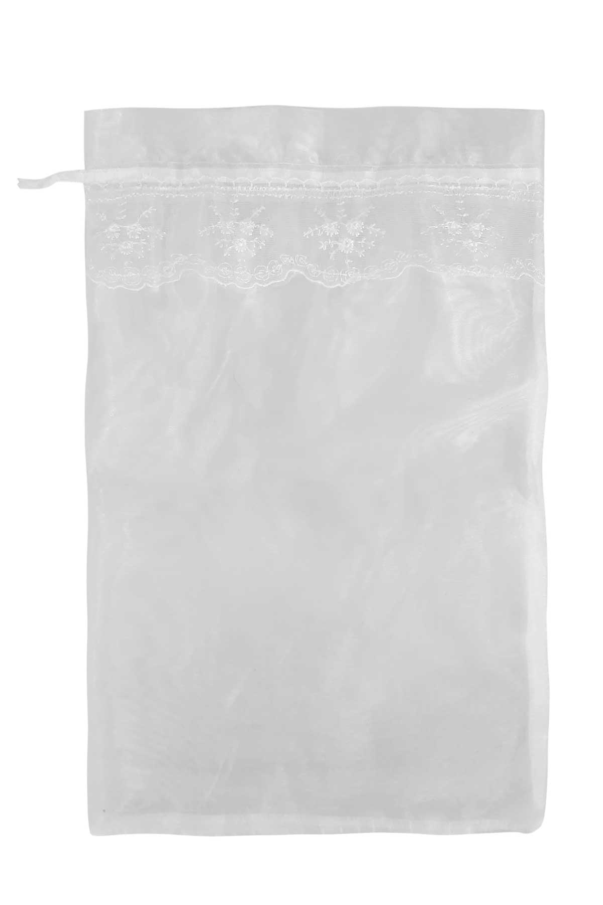 Hümam Kadın Terlik Kesesi Dantelli 40x30