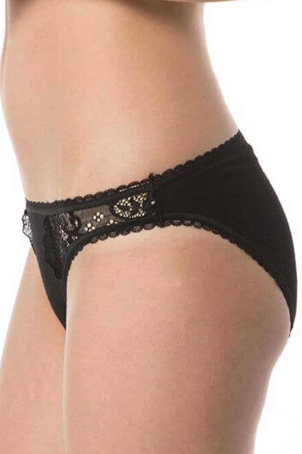 İmer Kadın Dantel Detaylı Modal Slip Külot
