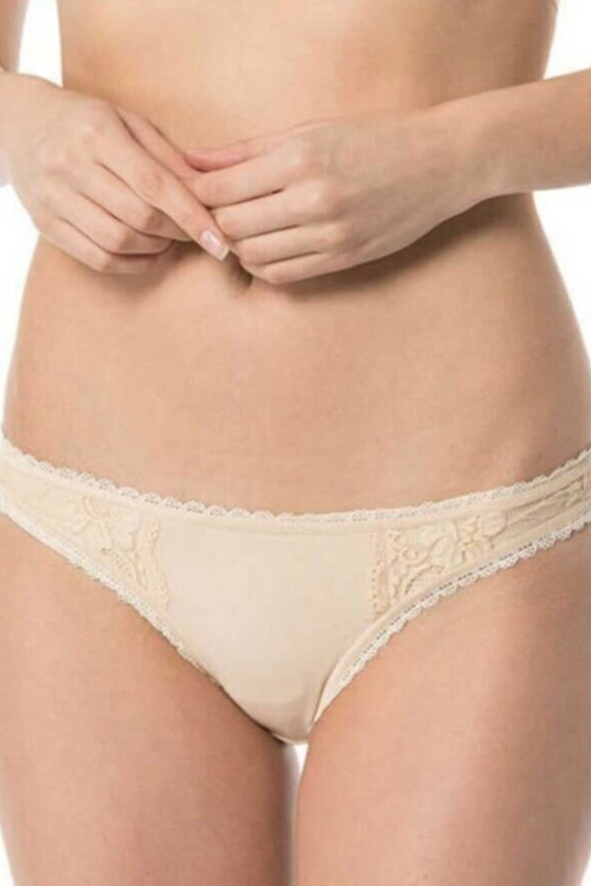 İmer Kadın Dantel Detaylı Modal Slip Külot