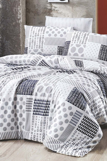 İpexi Nevresim Takımı Monica Desen Çift Kişilik Kutulu Çarşaf 240x260 Nevresim 200x220