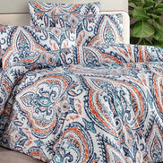 İpexi Nevresim Takımı Şal Desen Tek Kişilik Kutulu Çarşaf 160x240 Nevresim 160x220 Ranforce