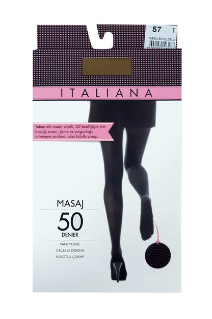İtaliana Kadın Külotlu Çorap Masaj Tabanlı 50