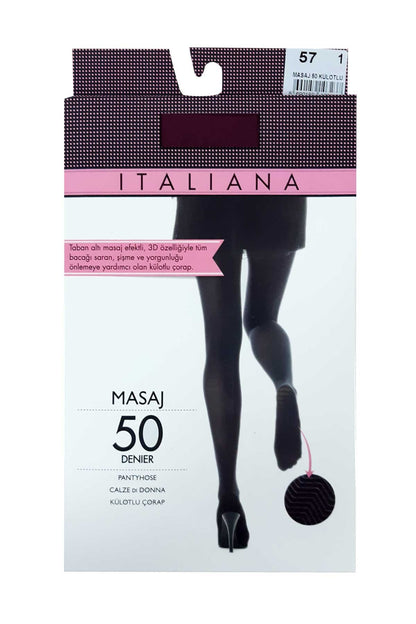 İtaliana Kadın Külotlu Çorap Masaj Tabanlı 50