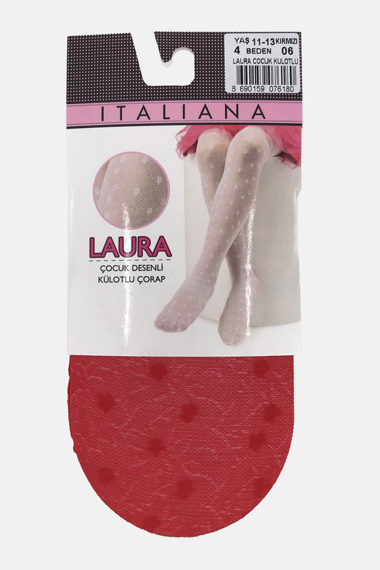 İtaliana Kız Çocuk İnce Külotlu Çorap Laura